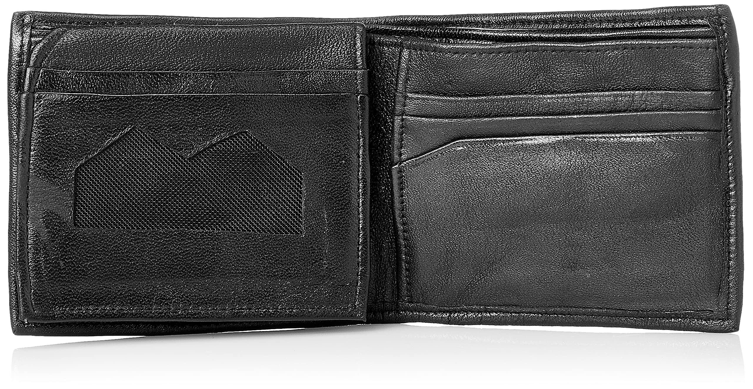 محفظة جلد رجالي - أسود