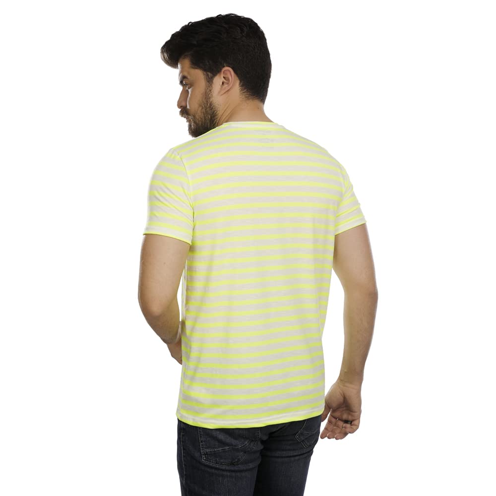 1000175 تي شيرت رجالي نص كم - ليموني