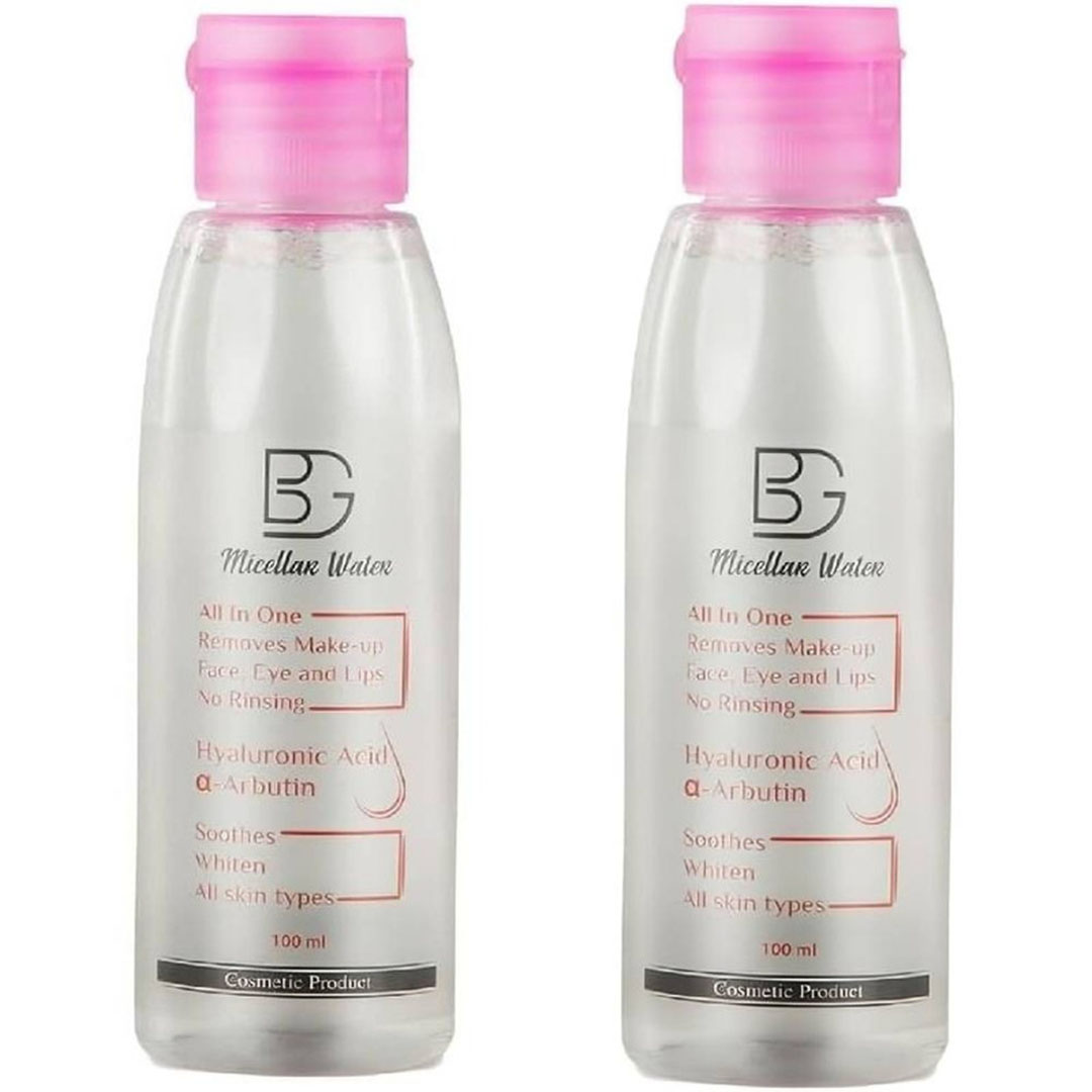 ماء ميسيلار من BG مزيل مكياج مقاوم للماء ومرطب للبشرة - 100 مل (1+1 مجانا)