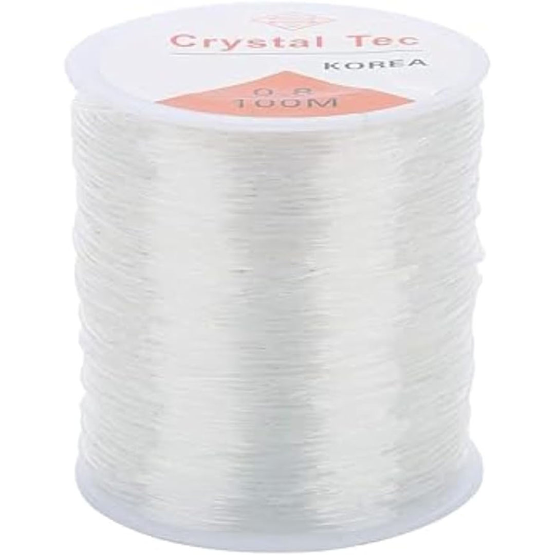 خيط استك مرن للاساور - 1 ملم - 100 متر