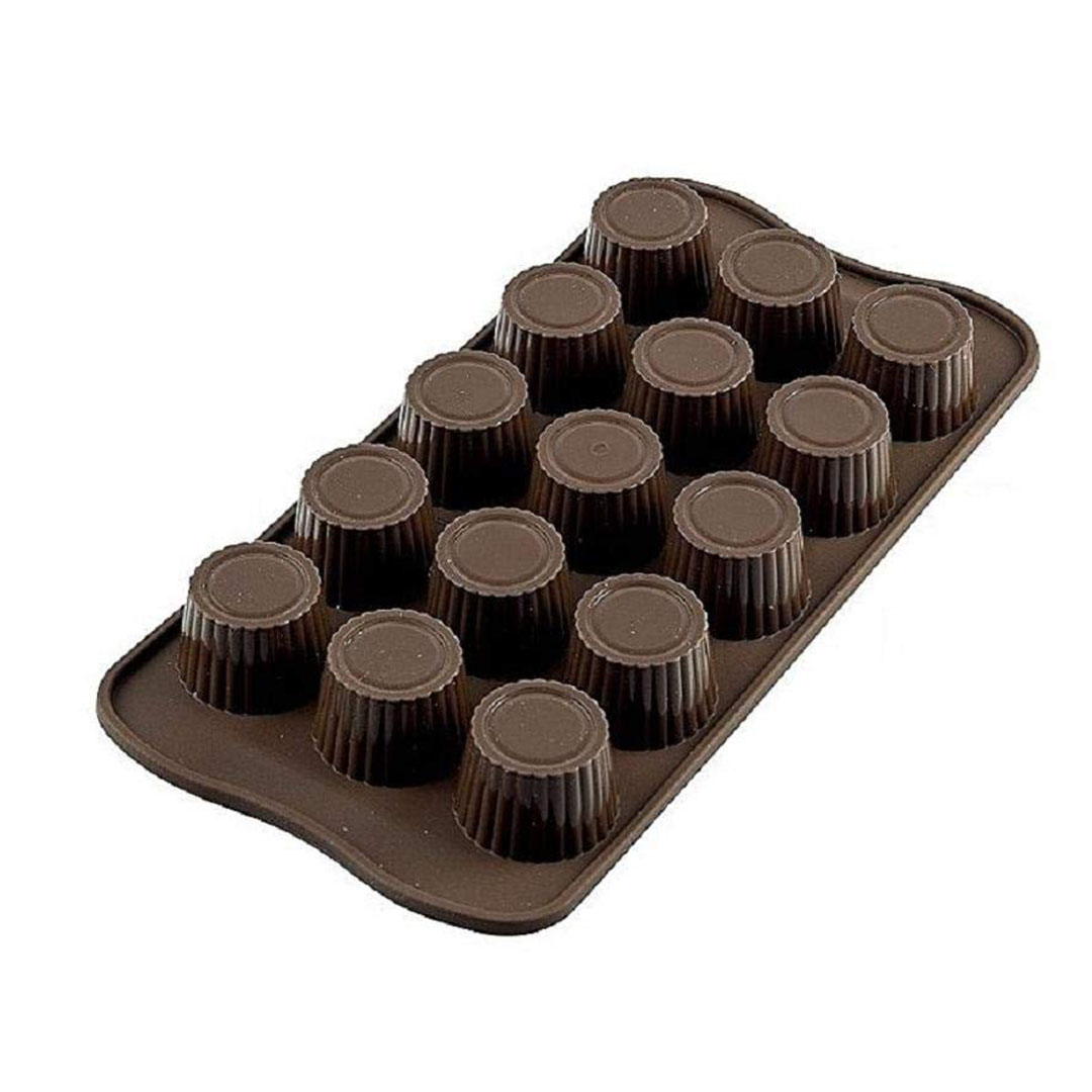 قالب شوكولاتة سيليكون - 15 قطعة