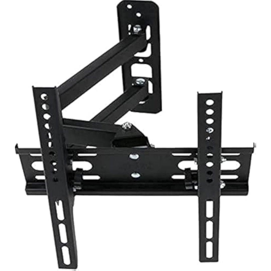 حامل تلفزيون يثبت على الحائط متحرك - 24-42 بوصة - أسود