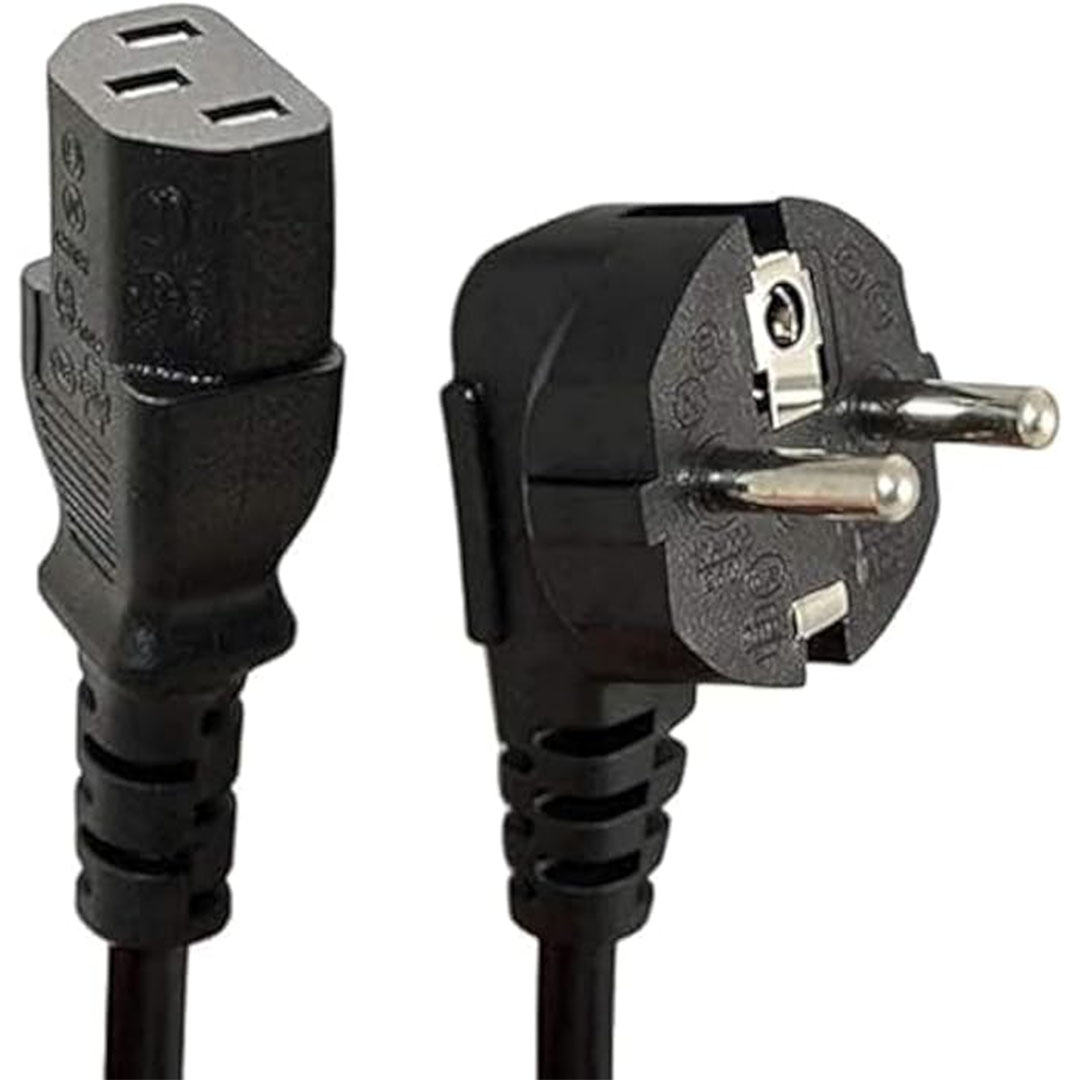 كابل طاقة لجهاز الكمبيوتر - أسود