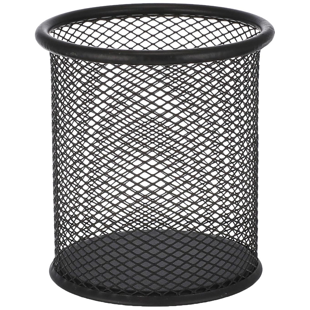 حامل ومنظم اقلام - معدن - أسود