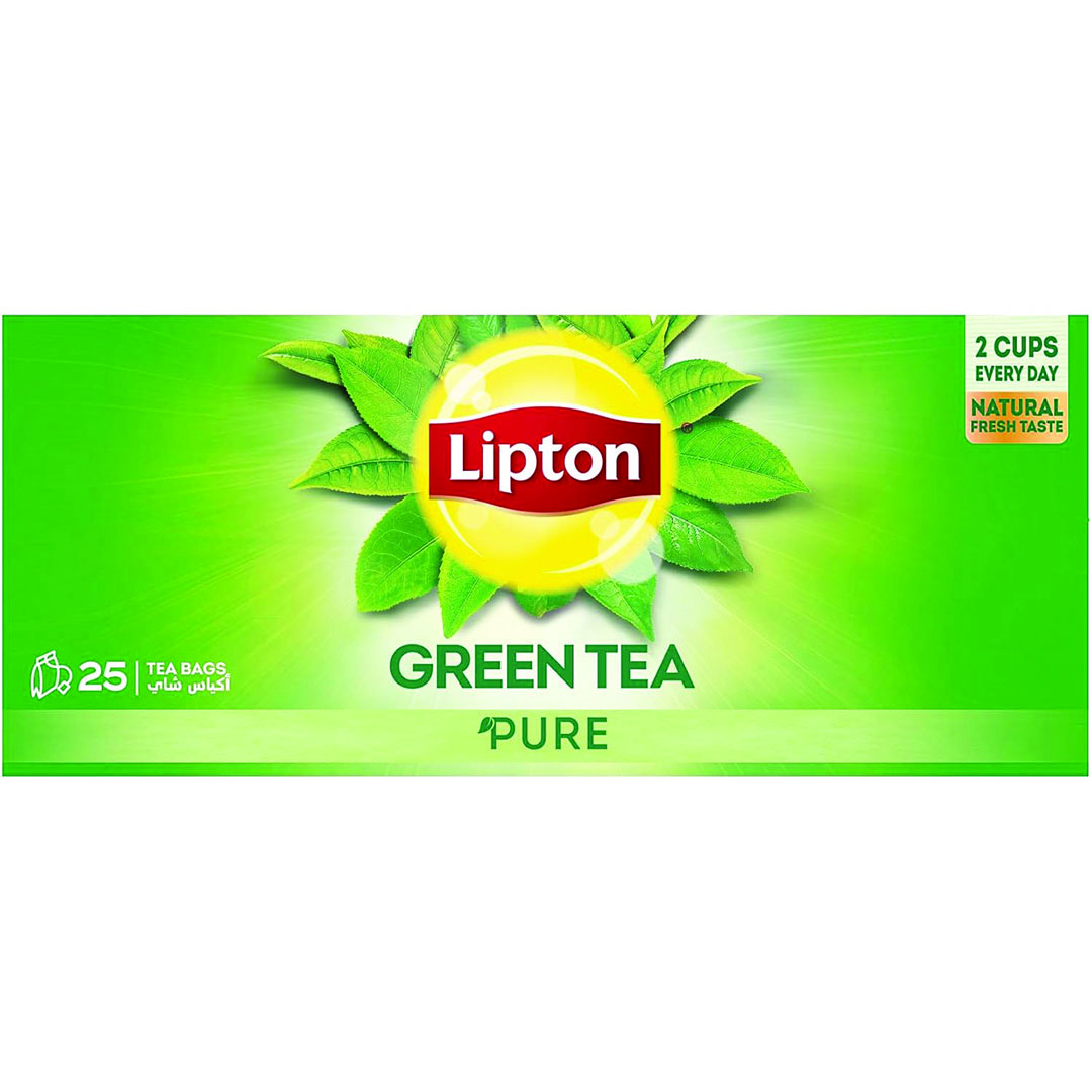 شاي ليبتون الأخضر - 25 كيس - 60 جرام