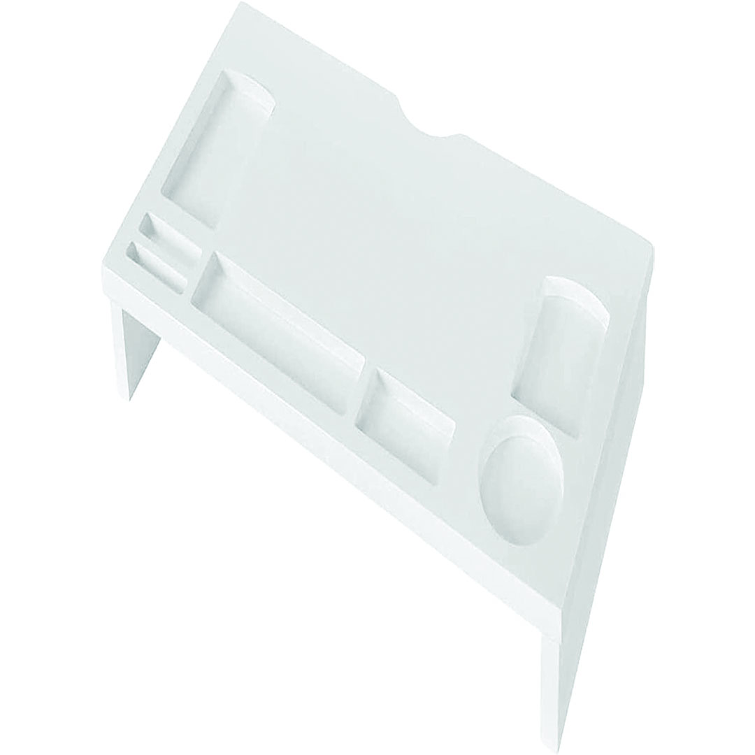 حامل خشبي للاب توب والتلفزيون - أبيض