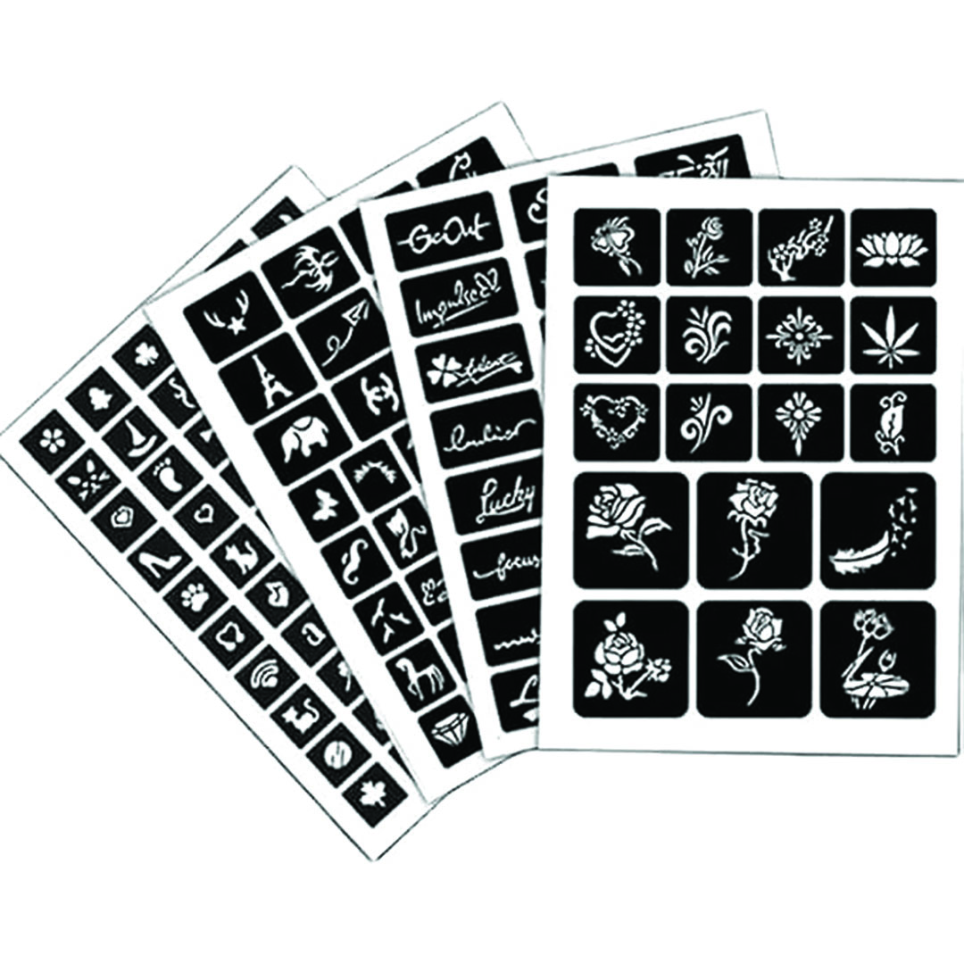 تاتو أشكال مختلفه - 3 قطع - 12 شكل