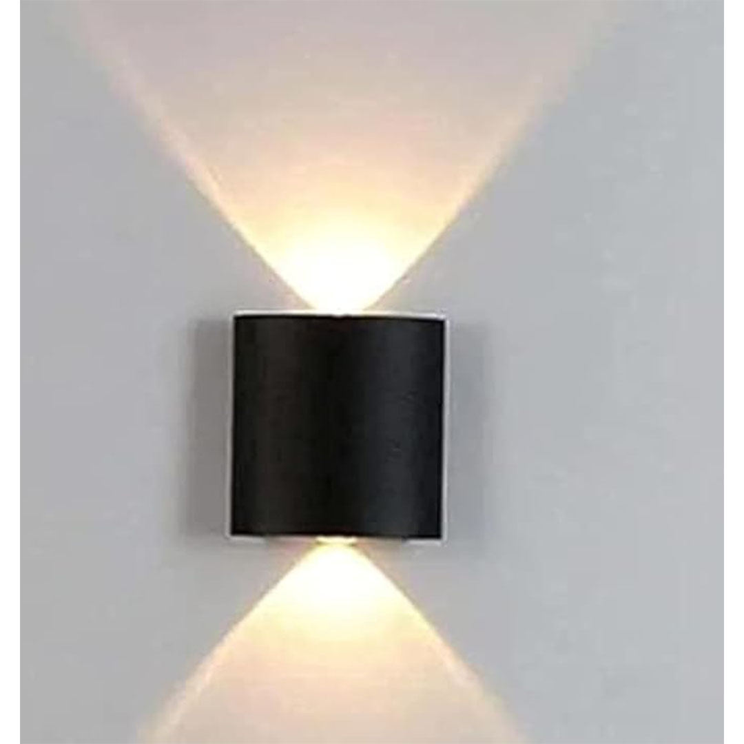 كشاف حائط - تصميم للاعلى والاسفل- أسود