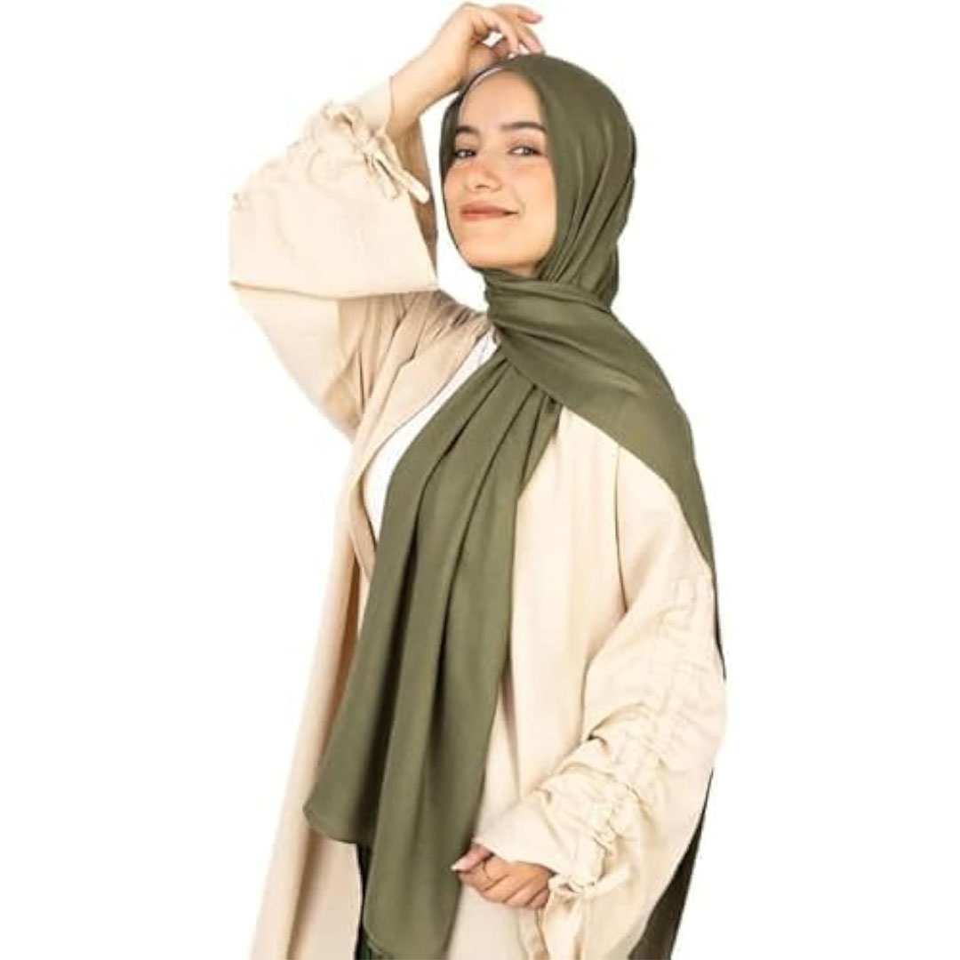 طرحة شيفون طويلة وخفيفة