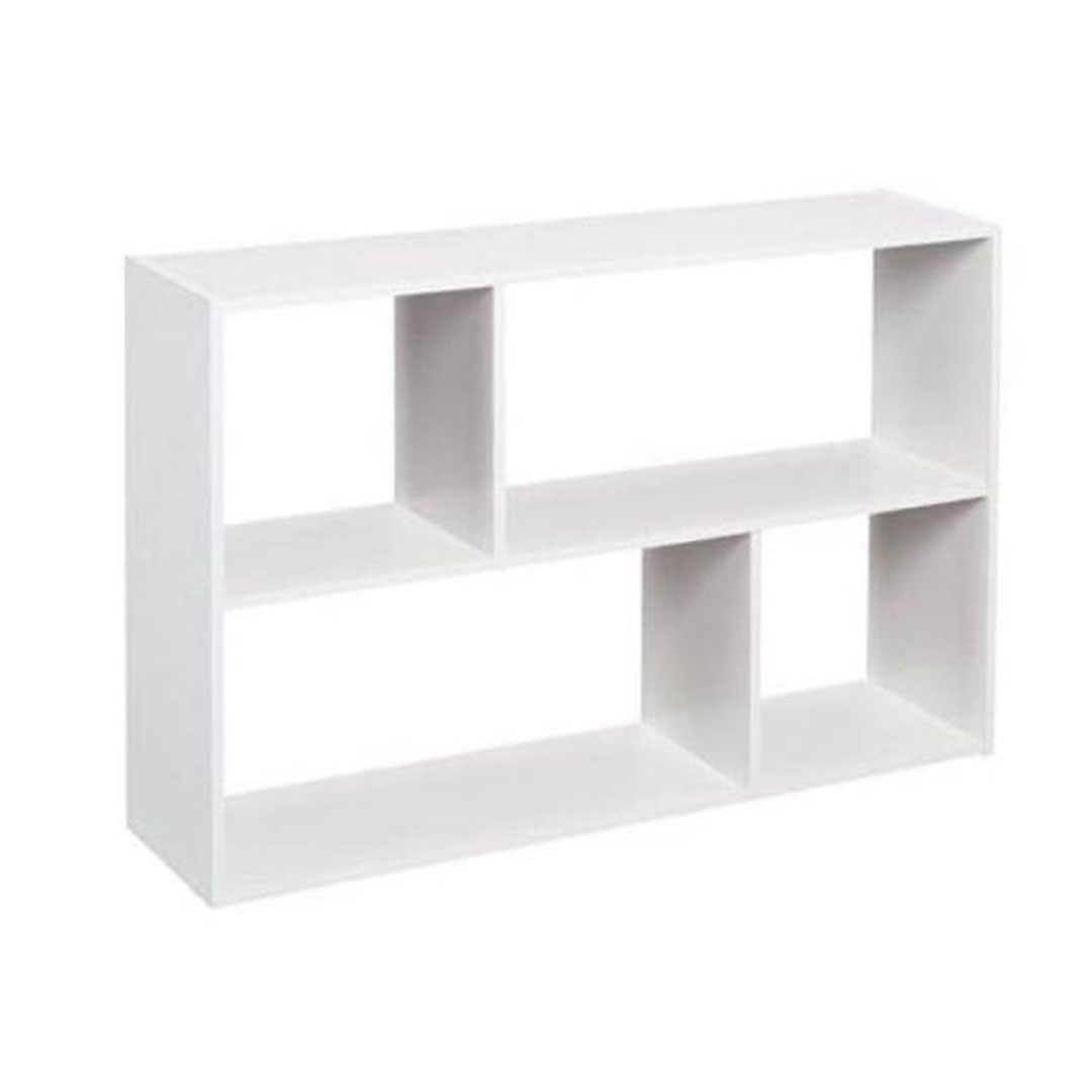 مكتبة حائط خشب - 80*55*15 سم - أبيض