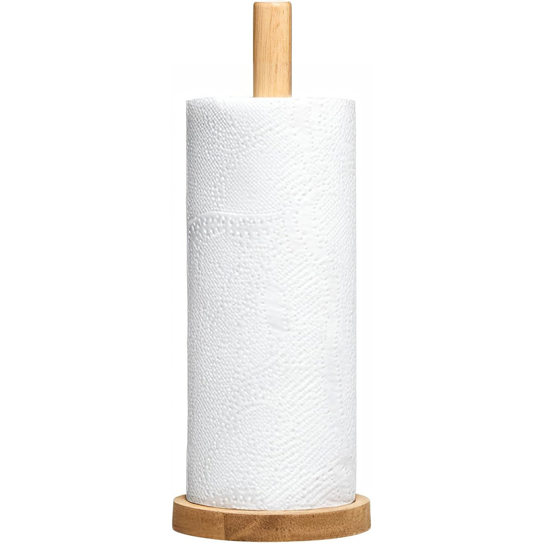 حامل مناديل مطبخ خشب - 31 سم