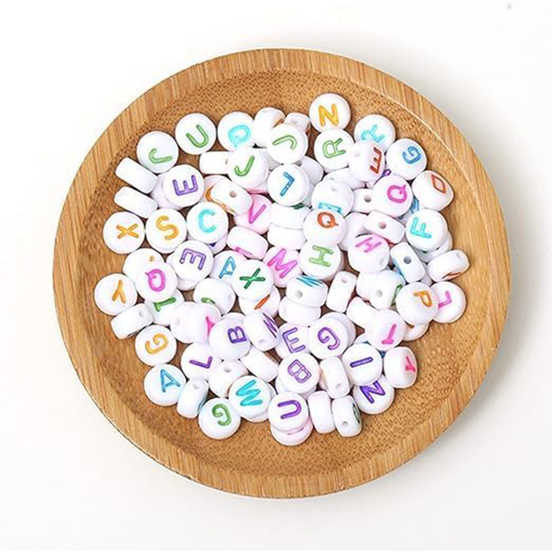 مجموعة خرز دائري شكل حروف أبجدية من A-Z