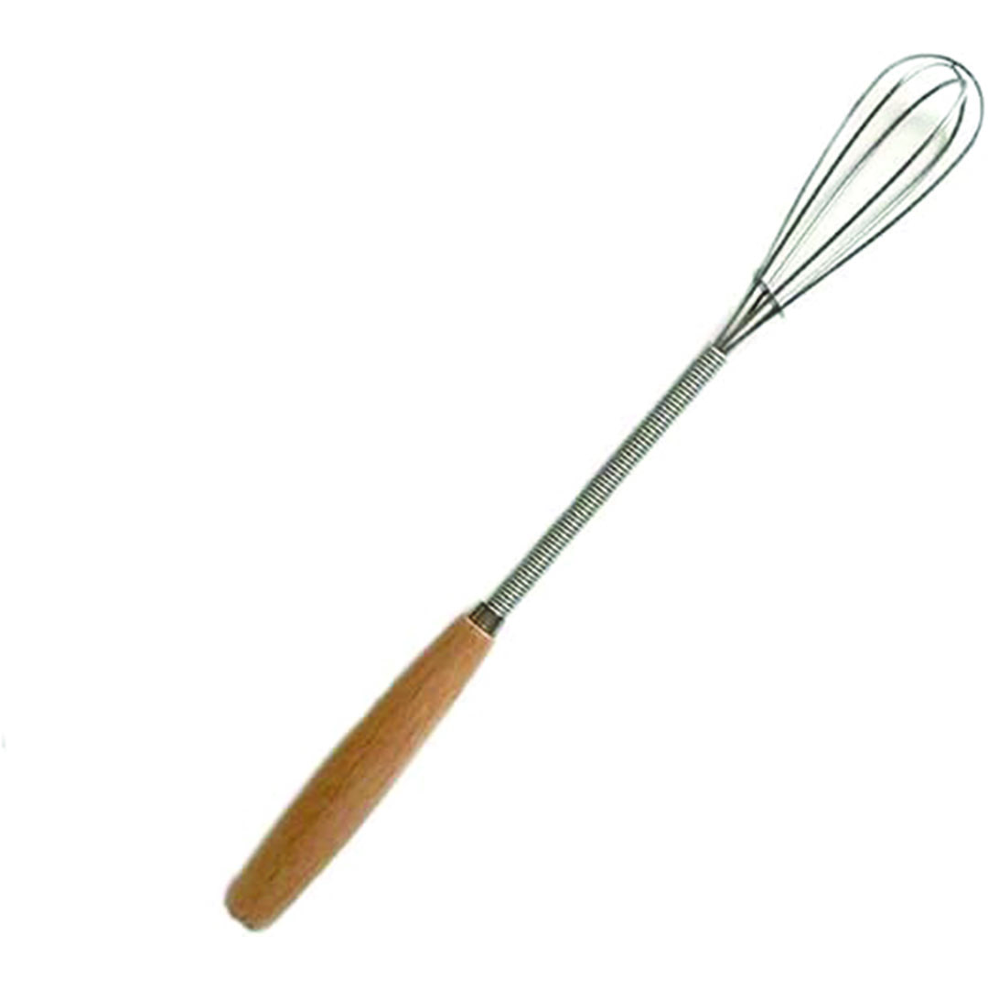 مضرب يدوي من الفولاذ المقاوم للصدأ - فضي/بني