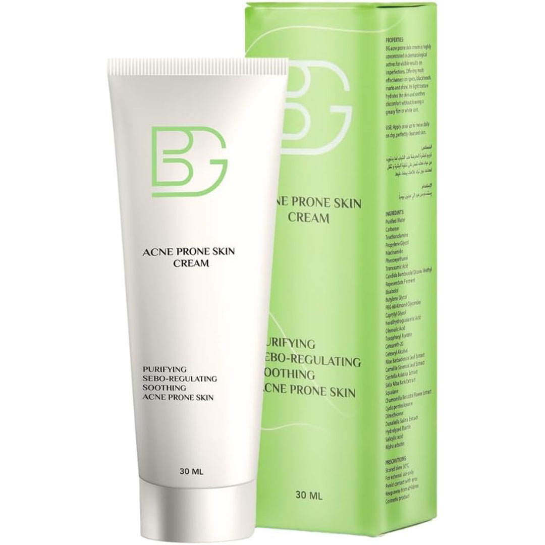 كريم BG للبشرة الدهنية والمعرضة لحب الشباب - 30 مل