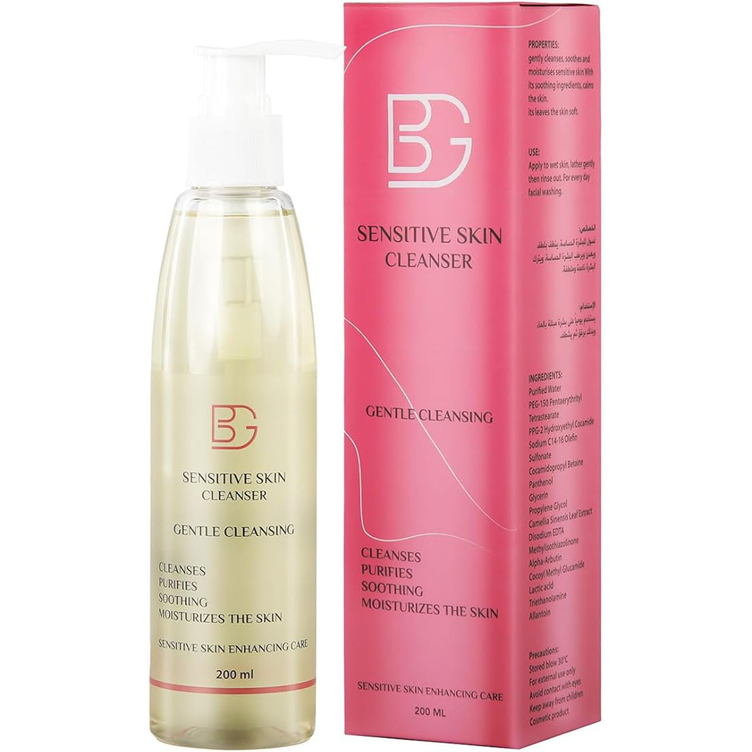 غسول جل للوجه من BG للبشرة الحساسة - 200 مل