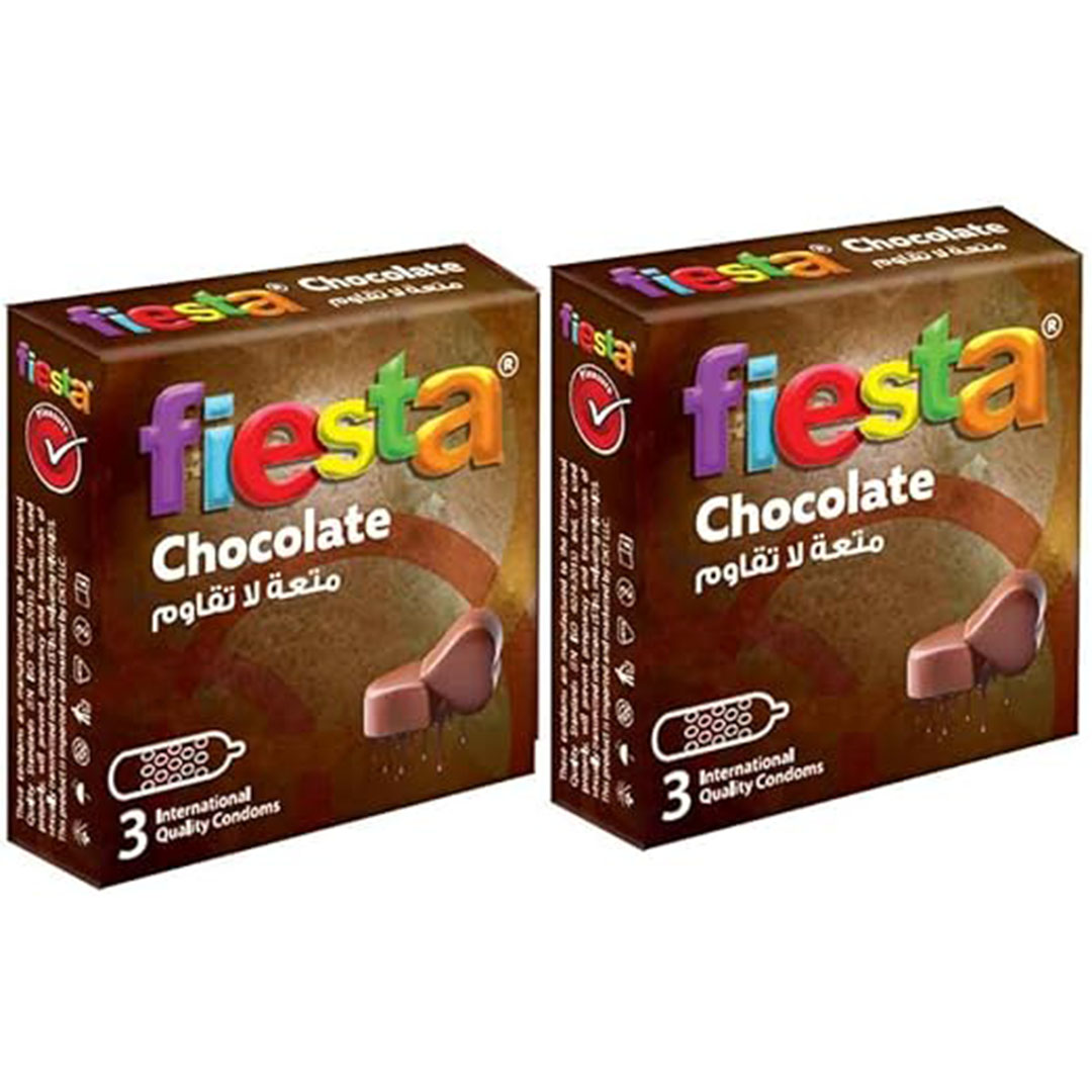 واقي ذكري فييستا شوكولاتة - 2 × 3 - عبوتين