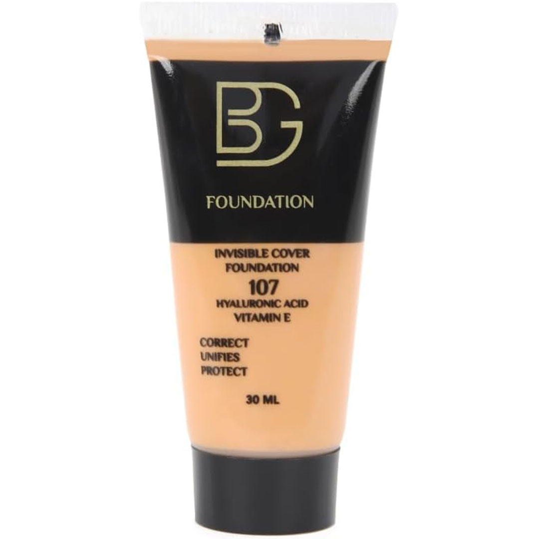 BG فاونديشن سائل 107 بتغطية كاملة - غير لامع - 30 مل
