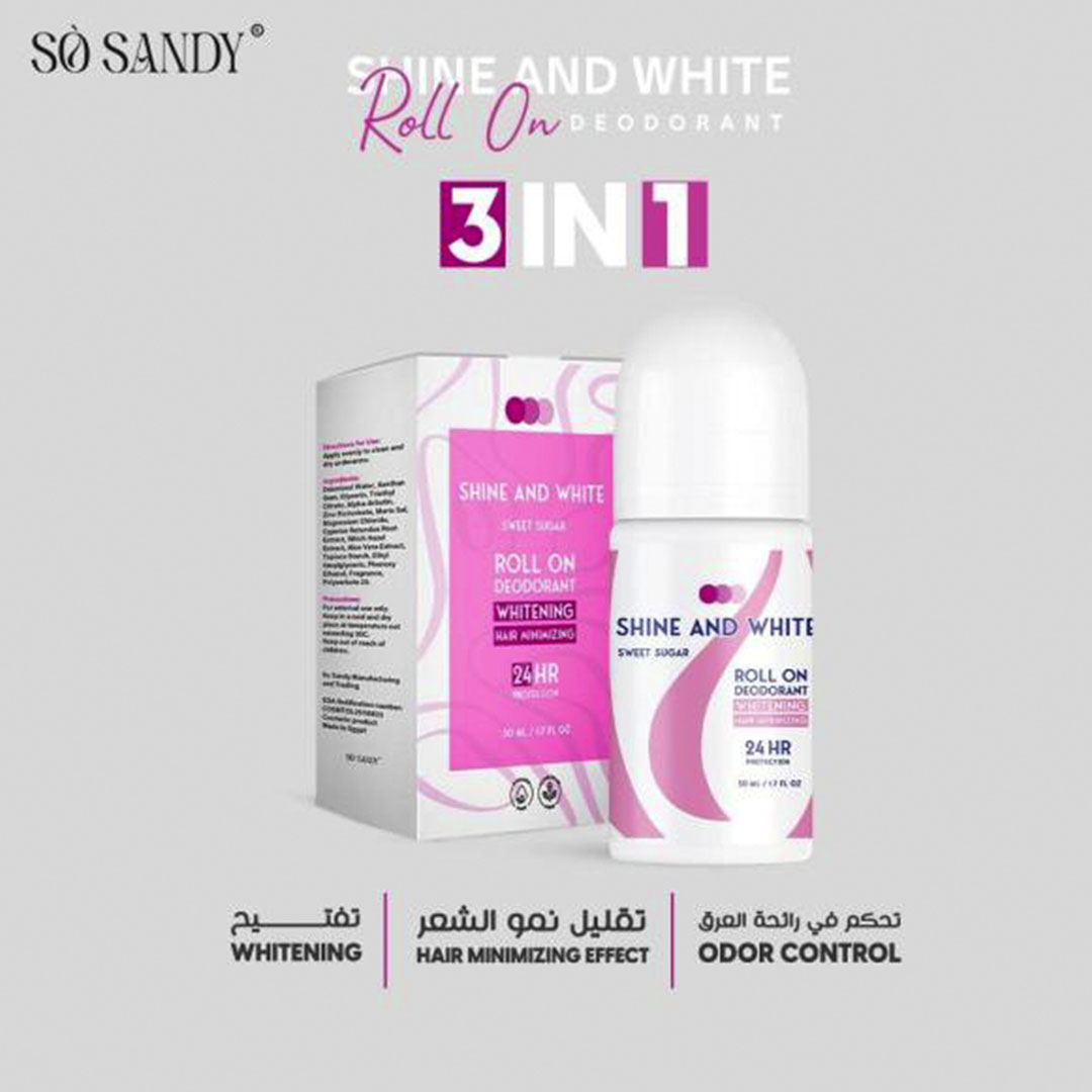 مزيل عرق رول للتبييض سو ساندي - شوجر - 50 مل