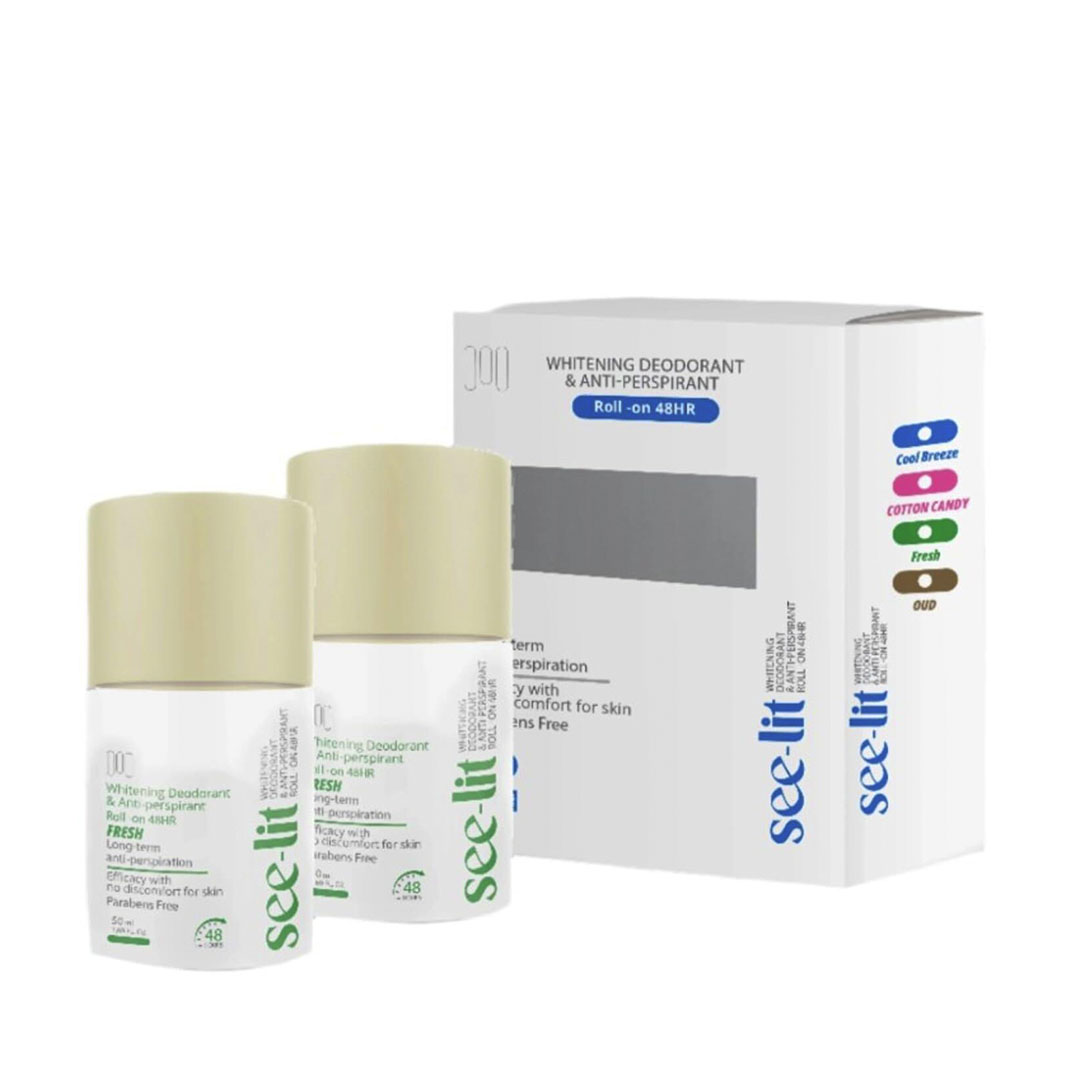 مزيل عرق رول ميدينزا المبيض - الانتعاش - 50 مل - قطعتين