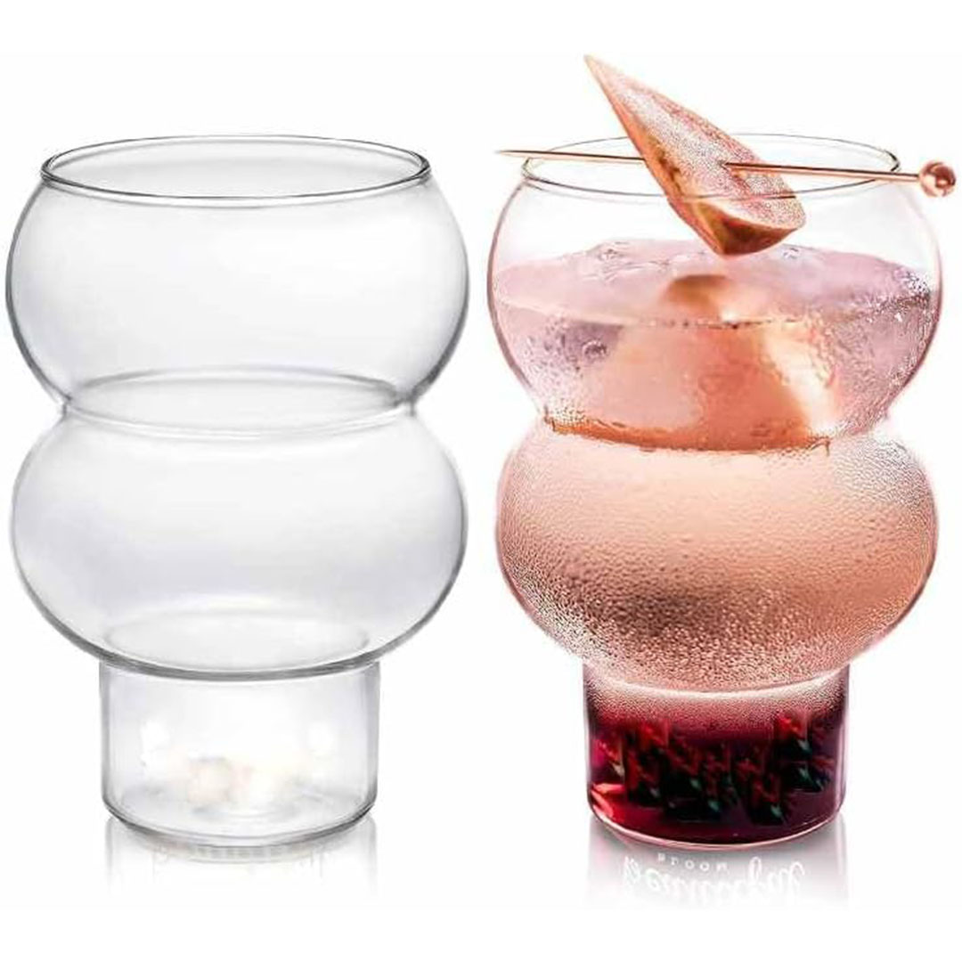 كوب زجاجي للمشروبات - 350 مللي - قطعة واحدة - شفاف