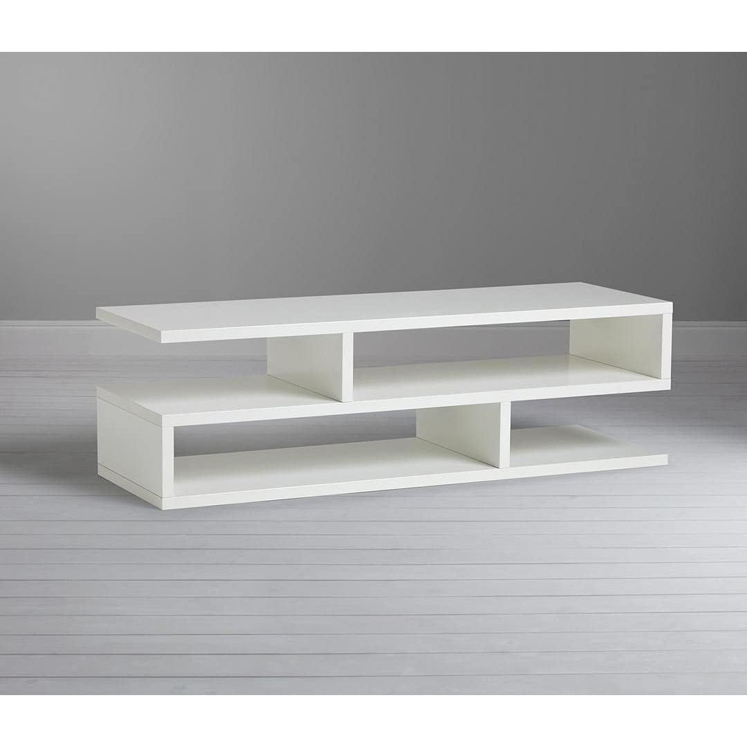 ترابيزة تلفزيون مودرن - 120 سم - أبيض