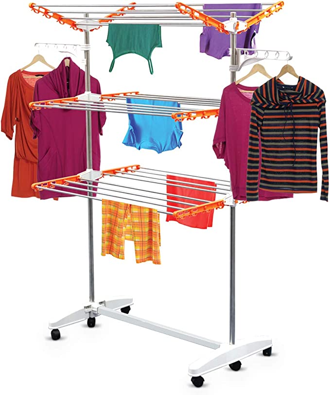 منشر غسيل 3 أدوار متحرك