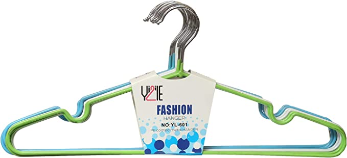 طقم شماعة ملابس - 10 قطع - متعدد الالوان