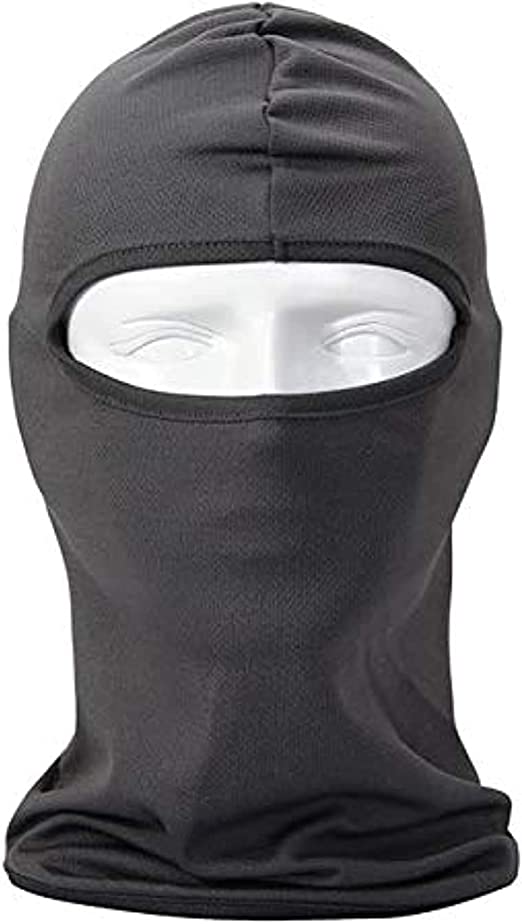قناع وجه كامل للدراجين - أسود
