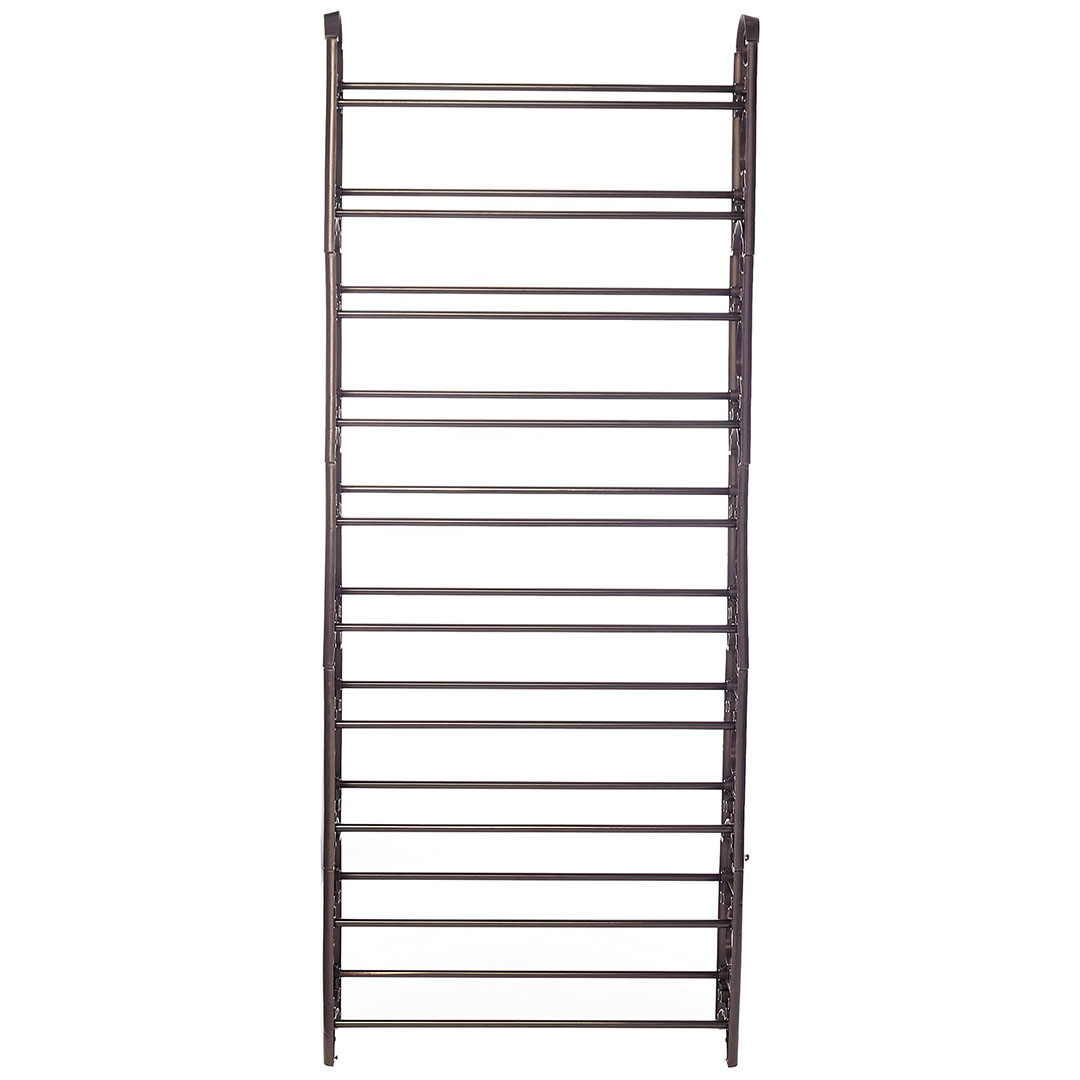 وحدة رفوف تخزين معدنية - 10 أرفف - أسود