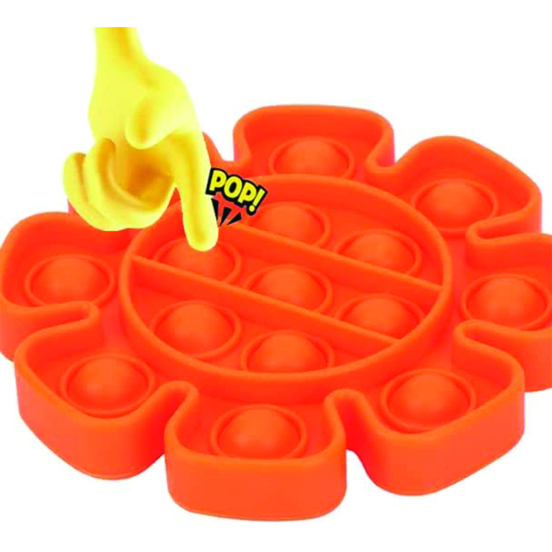 لعبة تخفيف التوتر من السيليكون - برتقالي