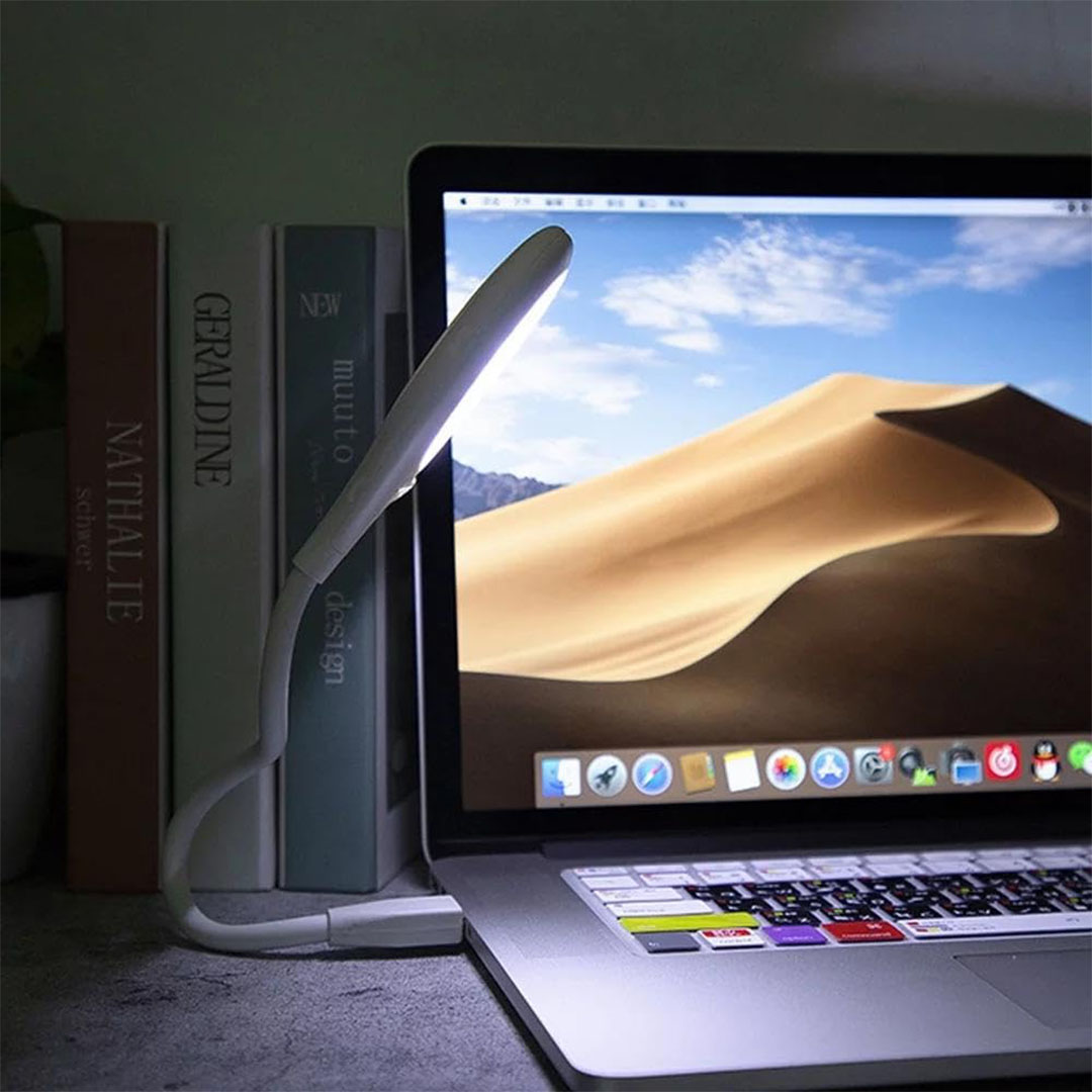 كشاف ليد بذراع قابل للتعديل 360 درجة - أبيض