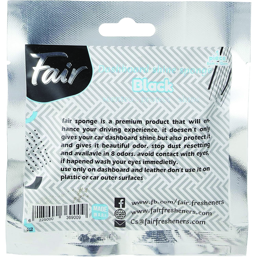 اسفنجة ومعطر لتلميع السيارة - أسود