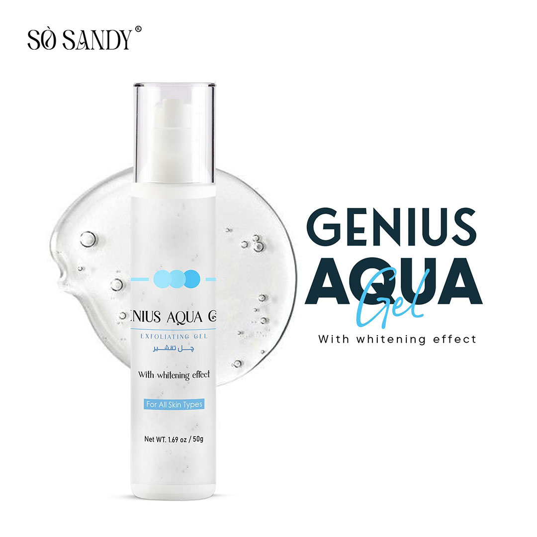 جل التقشير سو ساندي جينيوس أكوا مع تأثير التبييض - 50 جم