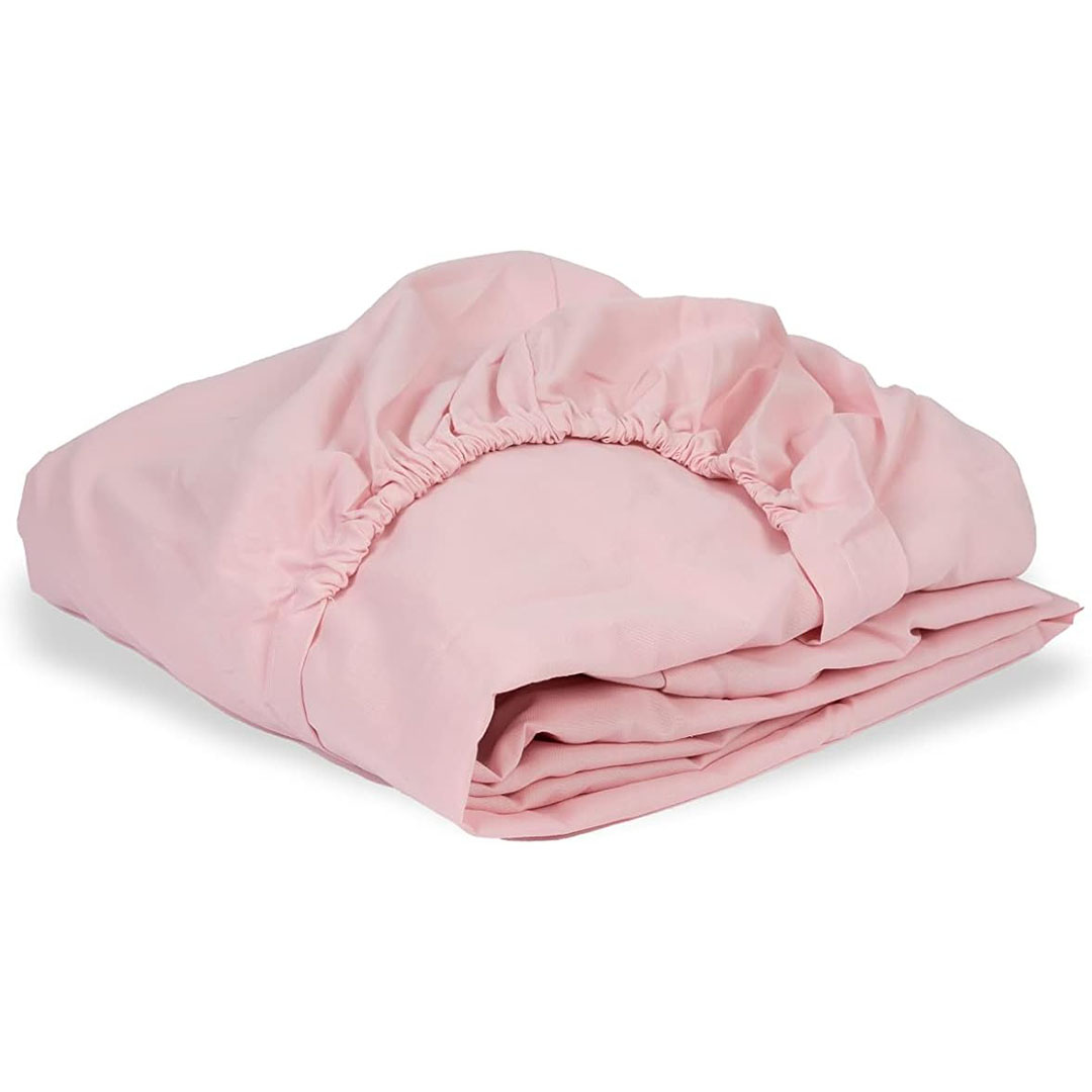 ملاية سرير بأستك - 1.2*2 متر - بينك