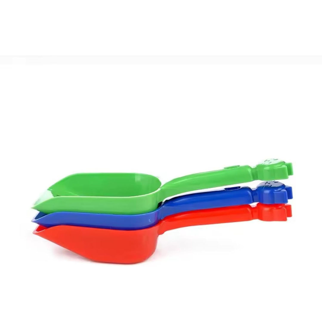 مجرفه للنفايات من البلاستيك - 1 قطع - متعدد الألوان