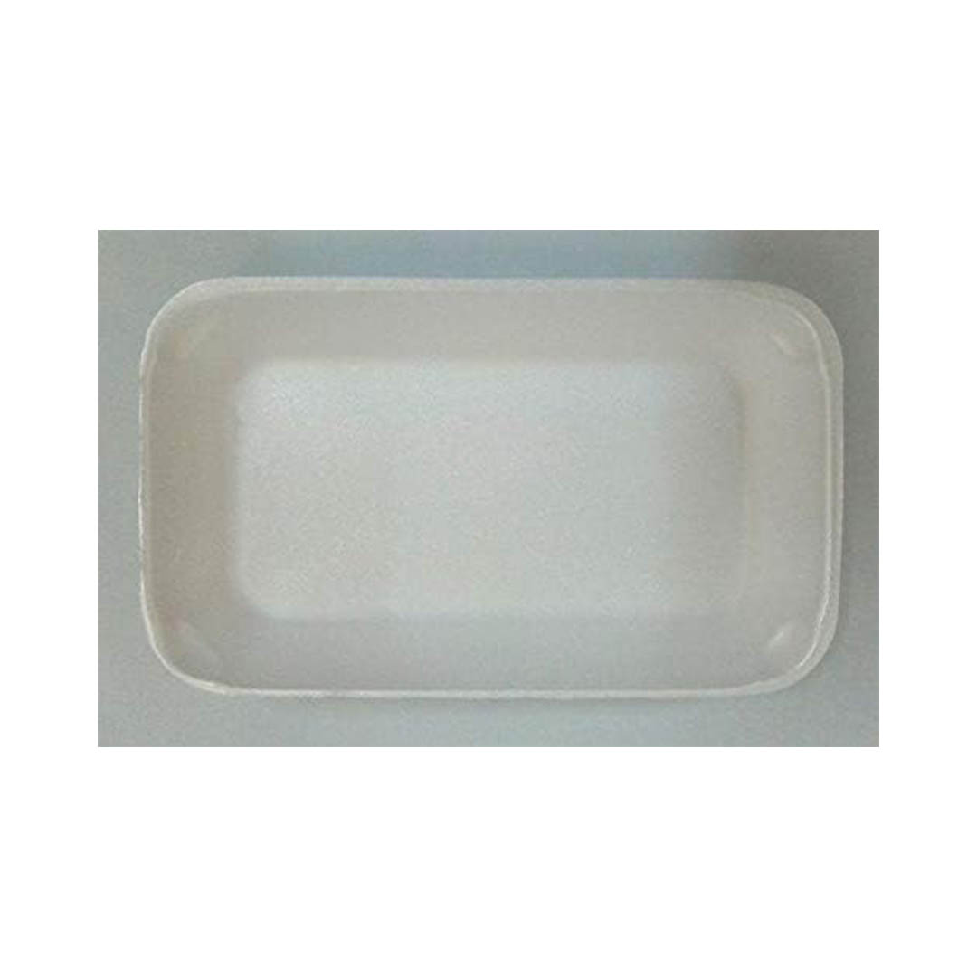 أطباق فوم للاستعمال مرة واحدة - 50 قطعة - أبيض