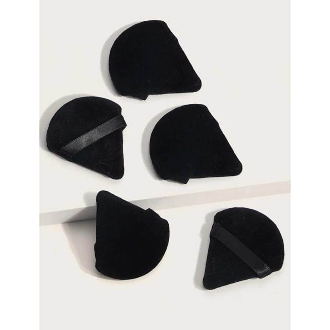 إسفنجة البودرة للمكياج - أسود - 2 قطعة