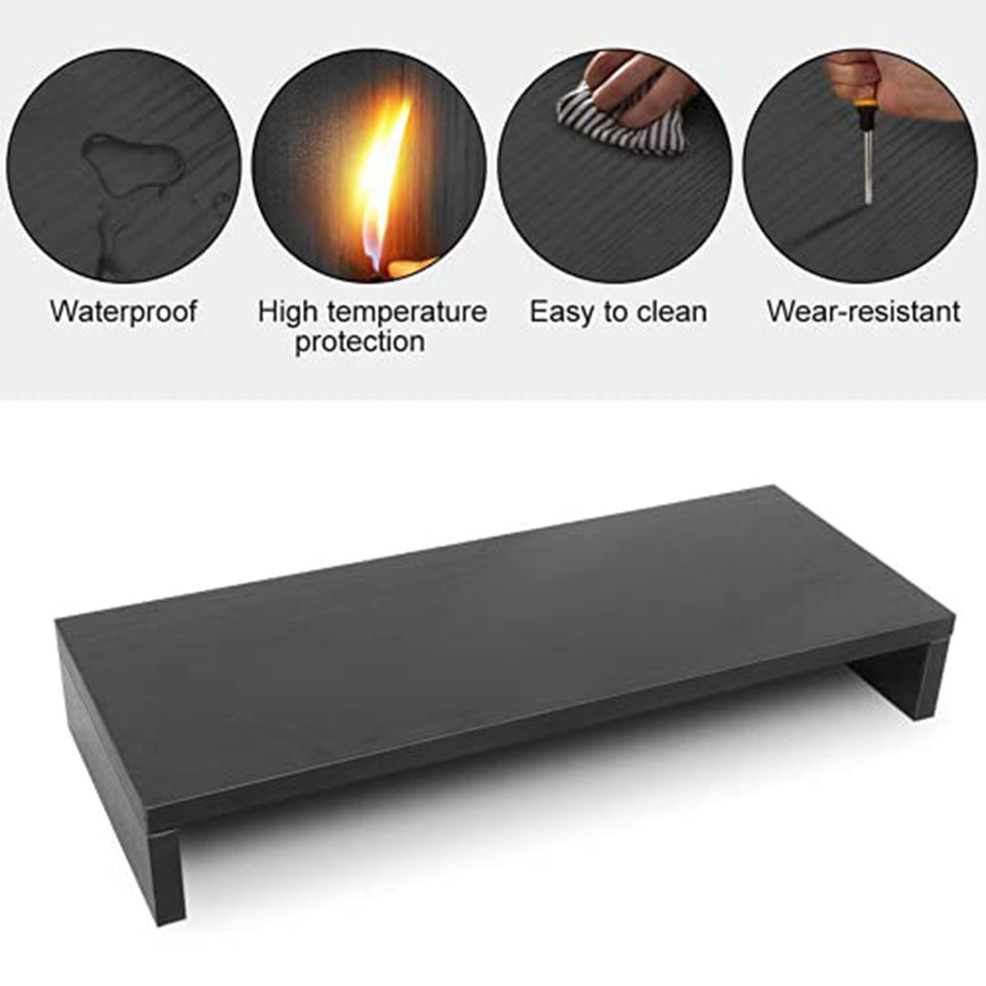 رف كمبيوتر صغير - أسود