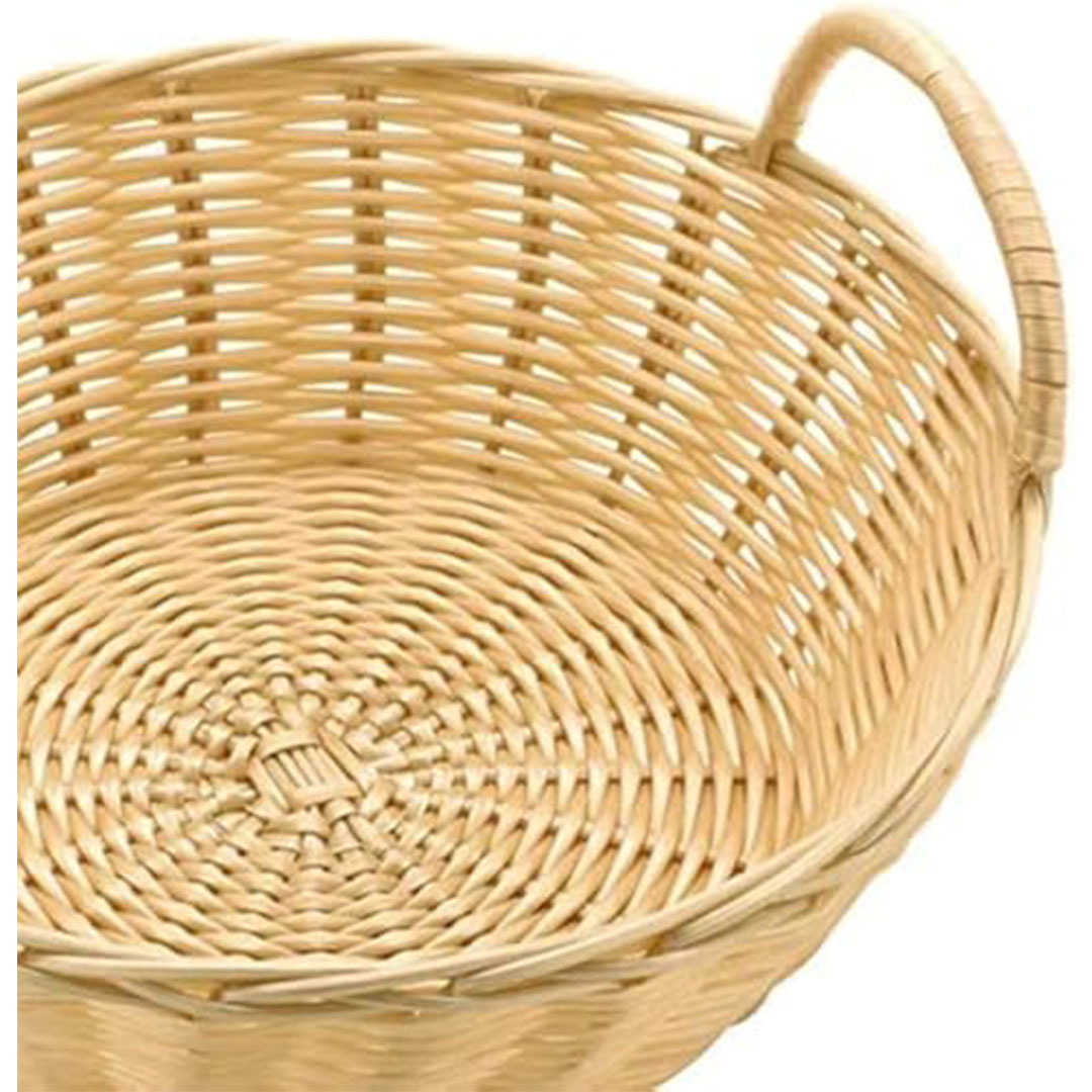 سلة خوص دائرية - بيج