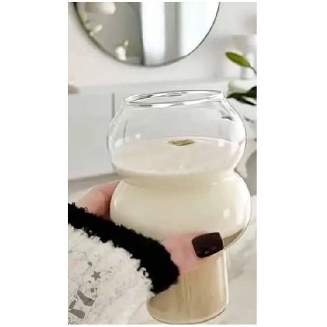 كوب زجاجي للمشروبات - 350 مللي - قطعة واحدة - شفاف