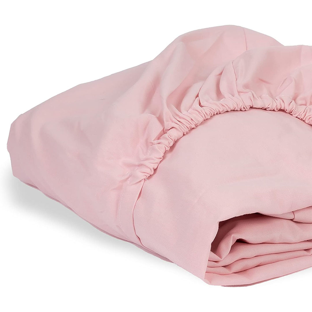 ملاية سرير بأستك - 1.2*2 متر - بينك