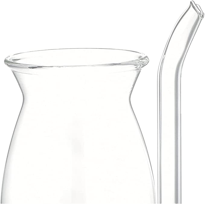 كوب زجاج مدمج مع شفاطة - 250 مللي