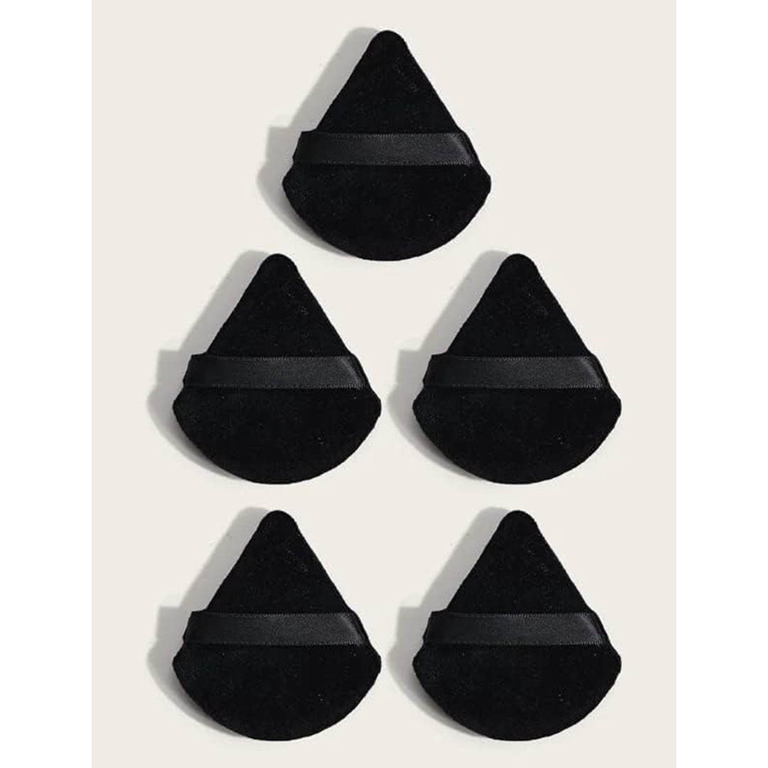 إسفنجة البودرة للمكياج - أسود - 2 قطعة