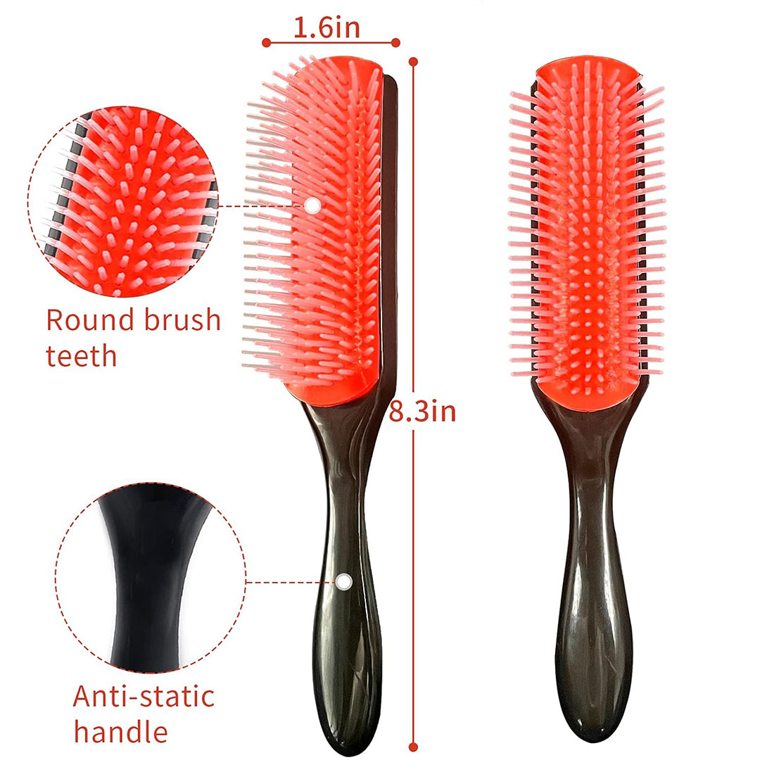 فرشاة تصفيف الشعر الإحترافية - أحمر