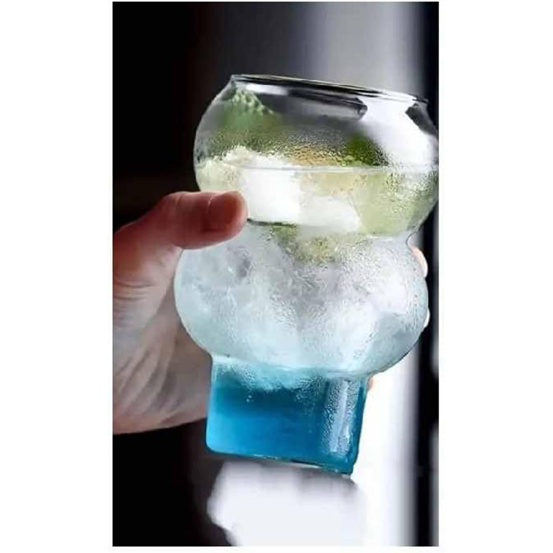 كوب زجاجي للمشروبات - 350 مللي - قطعة واحدة - شفاف