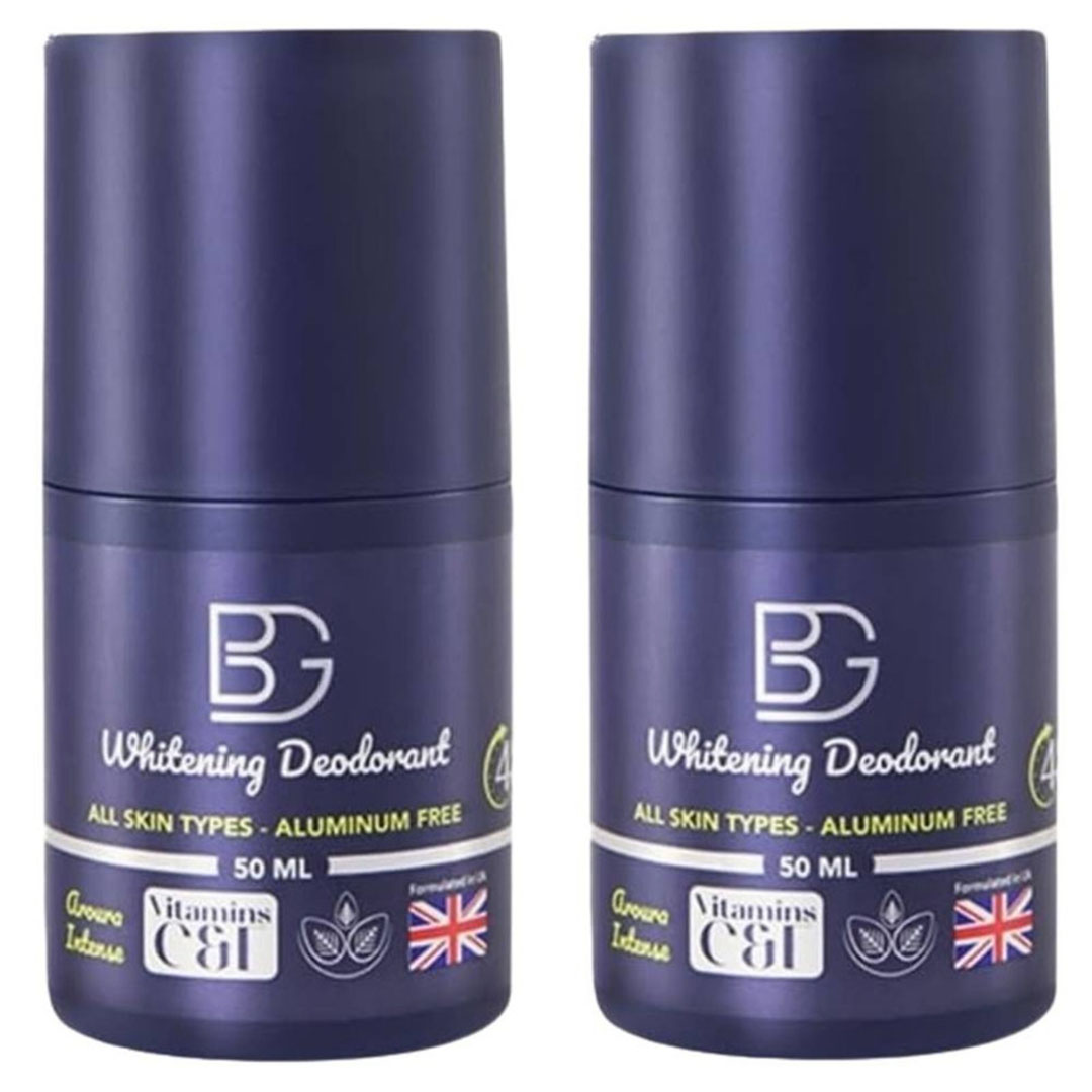 مزيل عرق رول أون من BG أرورا إنتنس - حماية تدوم 48 ساعة - 50 مل (1+1 مجانا)