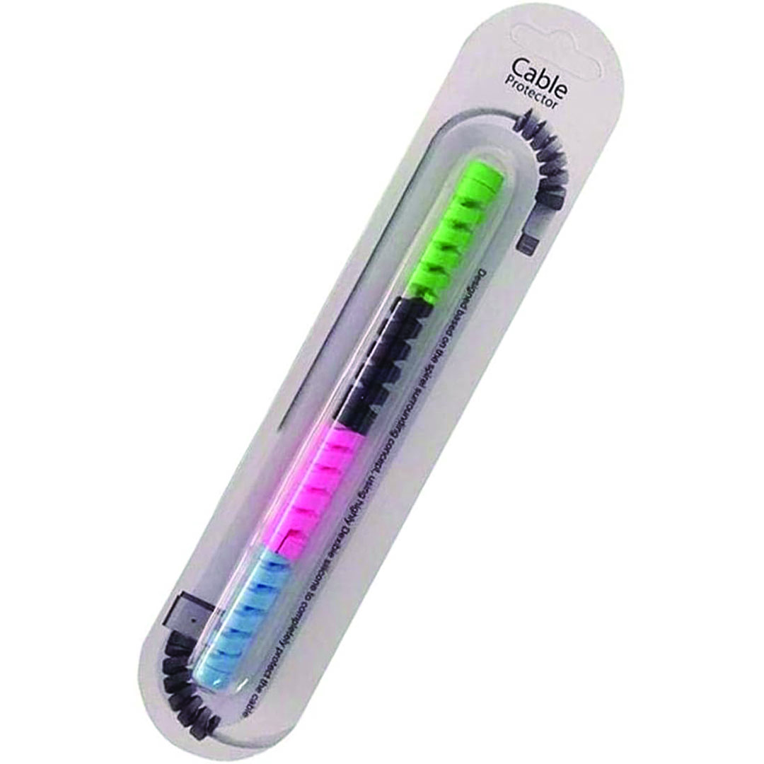 واقي كابل شاحن حلزوني - 4 ألوان مختلفه