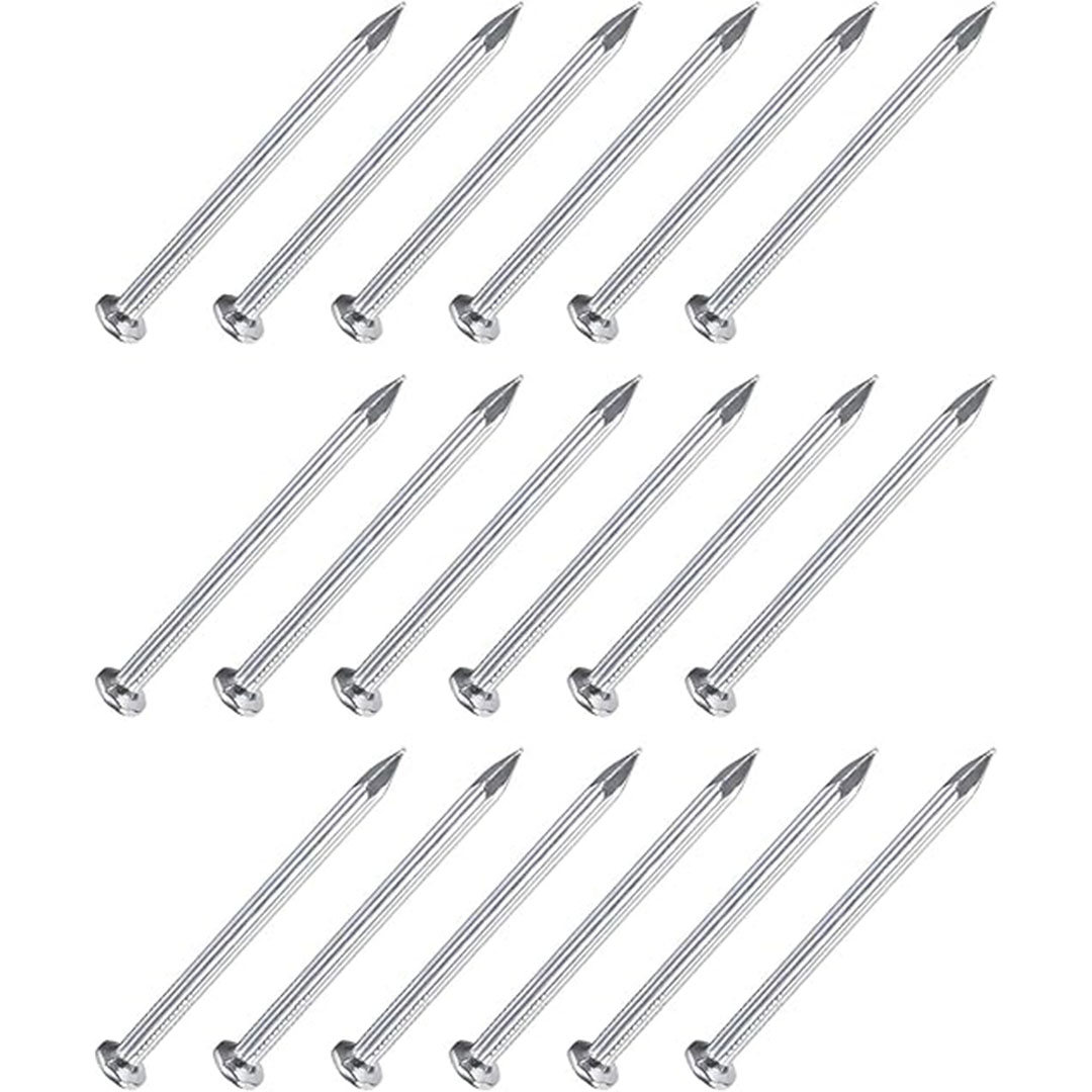 مسامير معدنية من الفولاذ الكربوني للحوائط - 4.5×80 مم - 20 قطعة