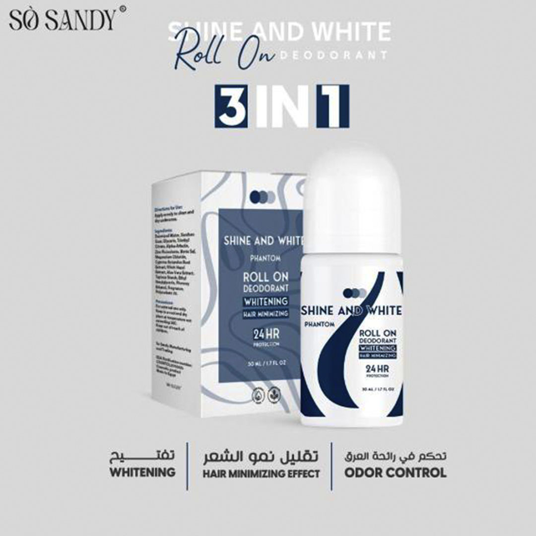 مزيل عرق رول للتبييض سو ساندي - فانتوم - قطعتين - 50 مل