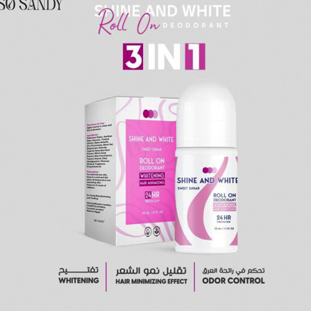 مزيل عرق رول للتبييض سو ساندي - شوجر - قطعتين - 50 مل